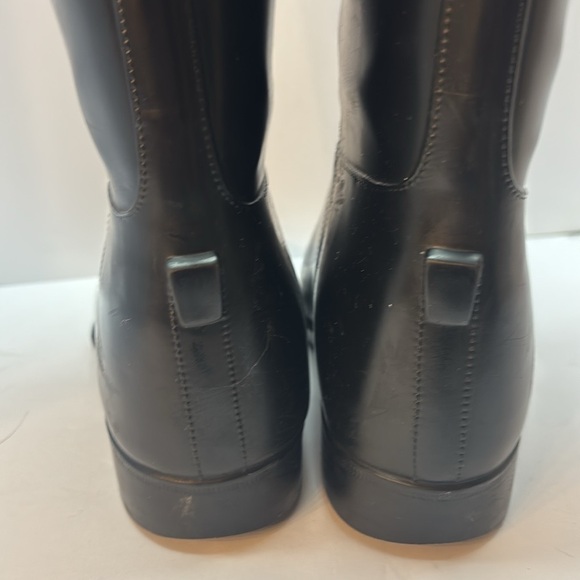Tory Burch/Aigle rubber  Black and Brown Boots - Picture 3 of 11